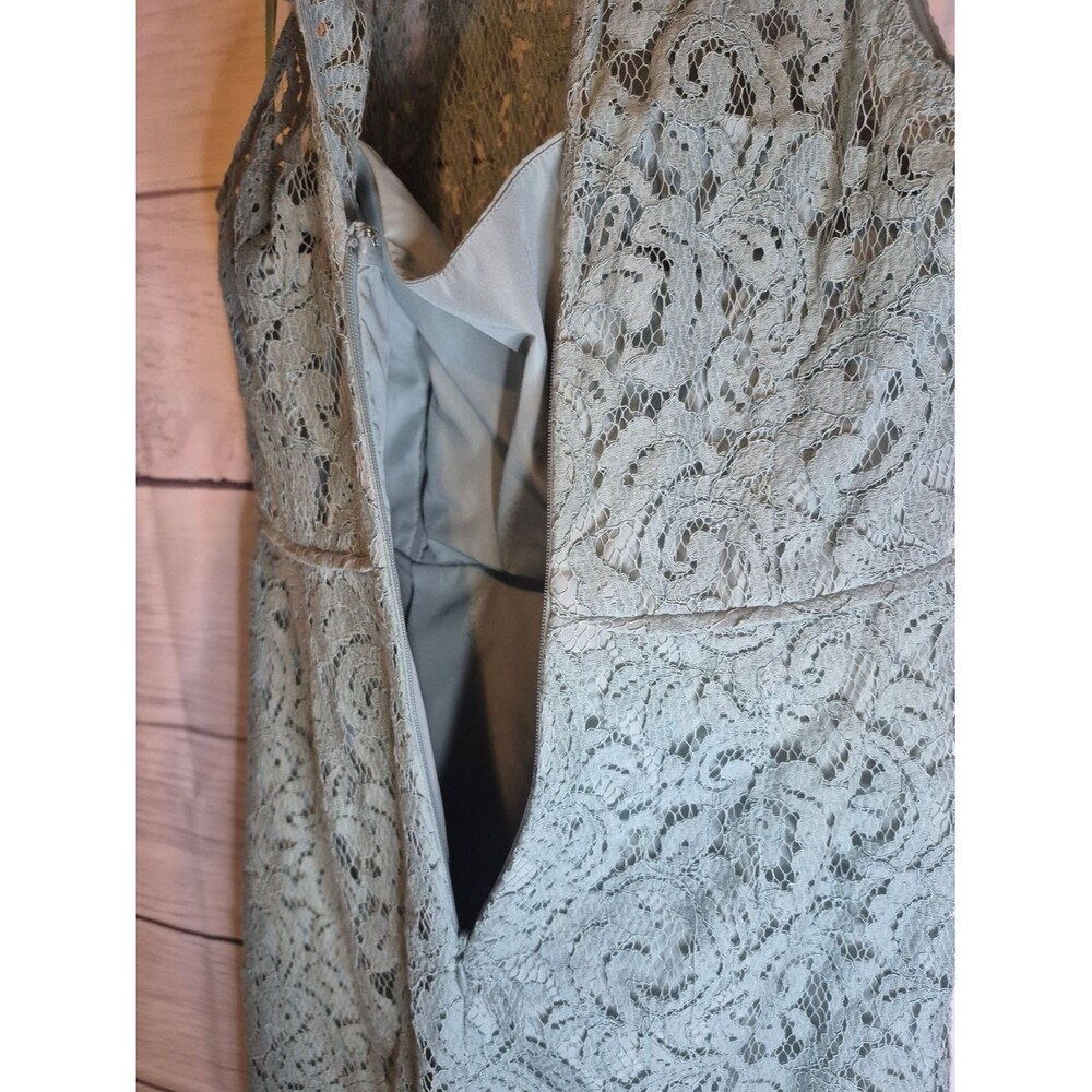 J. Crew Pamela Dress,  Leavers Lace, Shale Green Size 6 - Picture 9 of 13